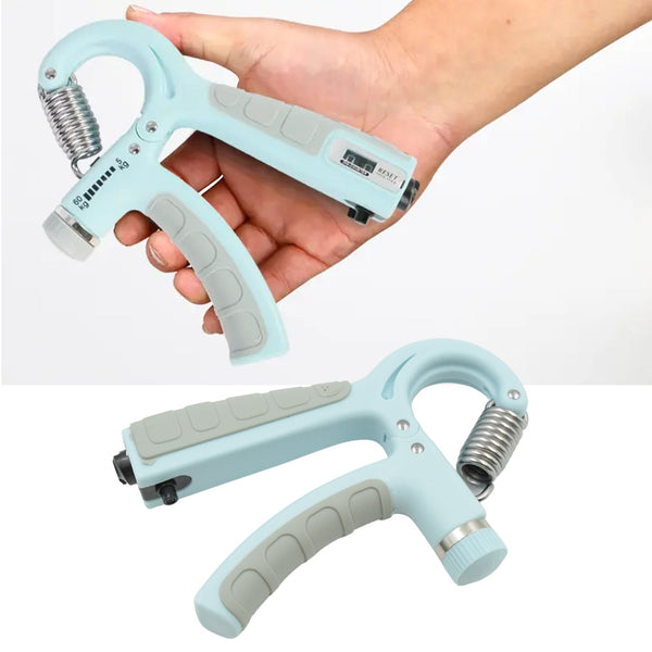 Adjustable hand grip exerciser for muscle recovery and strength