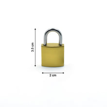 Detailed view of imitation copper lock