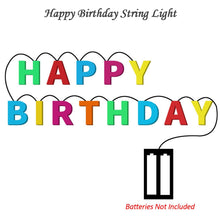 LED decorative birthday lights, 13 letters, multicolor