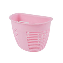 Hanging Plastic Storage Basket, Adhesive Wall Mounted Organizer Box Make Up Holder Shelf Bathroom Wall Basket Punch Free Drain Basket for Kitchen Bathroom, Wall Type Storage Basket (1 Pc)