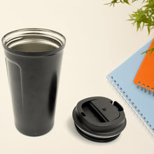 Durable stainless steel travel mug with leak-proof lid, 1 pc.