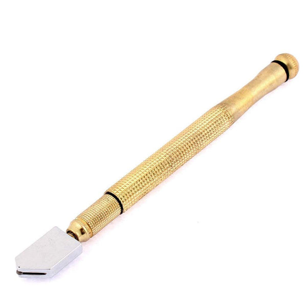 Gold metal glass cutter for precision.