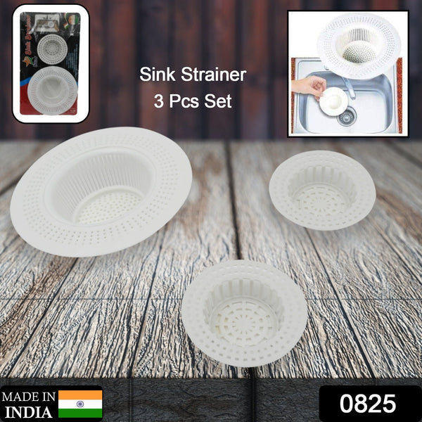 Plastic Sink Strainer for Kitchen| Basin Strainer | Waste Filter Jali | Basin Strainer | Sink Jali | Waste Filter Cup | Sink mesh Filter | Plastic Drain Strainer (3 Pcs Set)