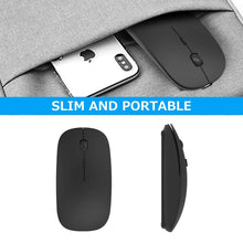 Wireless mouse suitable for laptop, PC, Mac, and iPad usage.