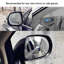 Protective car mirror film for anti-fog and clarity