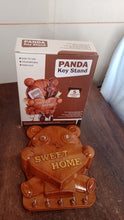 Cute Plastic Panda Key Holder, Wall Key Rack with 5 Hooks (1 Pc)