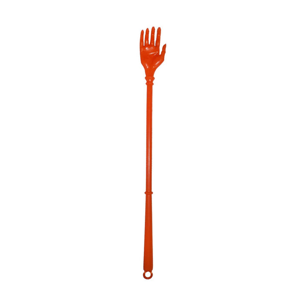 Plastic back scratcher, perfect for itching relief.